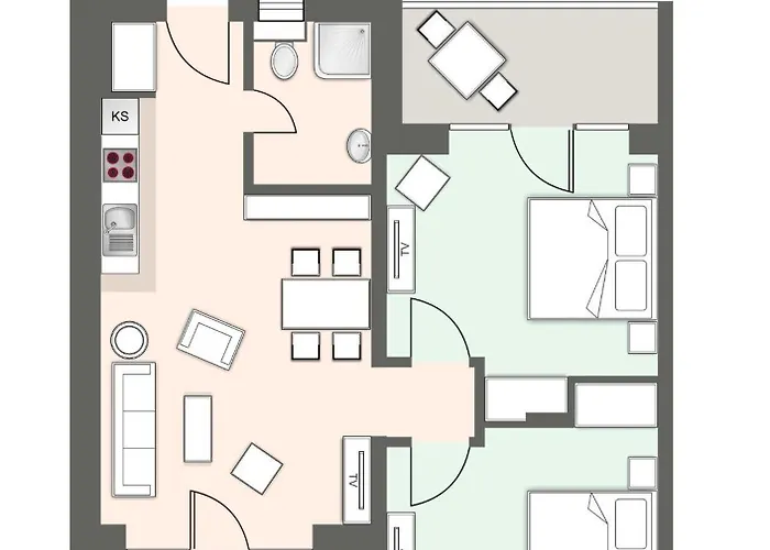 Haus Haus Oke - 7 Apartmán Böhl